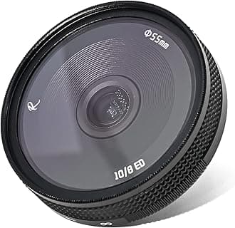 10mm F8 II Ultra Wide Angle Fisheye APS-C Manual Prime Lens Compatible with Panasonic LUMIX Olympus Micro 4/3-Mount Mirrorless Camera G1,G2,G3,G5,G6,G7,G9,GH1,GH2,GH4,GH5,GM5,GX1,GX7(Black)