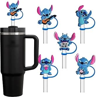 YKIAMGH5 Pack Silicone Straw Toppers for Stanley Cup 40 30 oz, Reusable Dust-Proof Straw Cover Cap, Straw Accessories for Water Tumbler