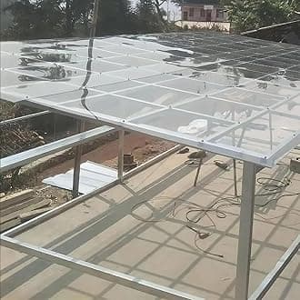 Polycarbonate Greenhouse Sheets,Plastic Roof Panel,Clear Acrylic Plastic Sheet,for Outdoor Canopy Carport Cold Frame Replacement Shed Panel,Weather-Resistant and Transparent (1.22x10m)