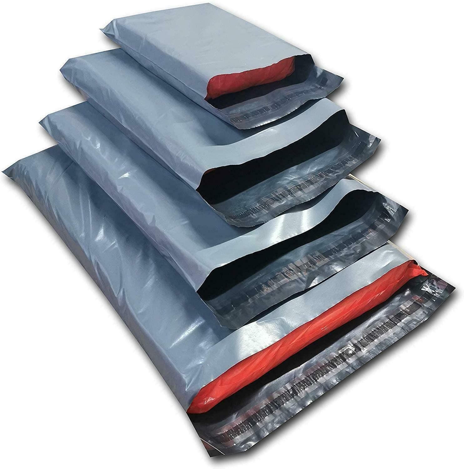 Diamond Packaging 100 Mixed Grey Plastic Mailing Mail Post Postage Bags