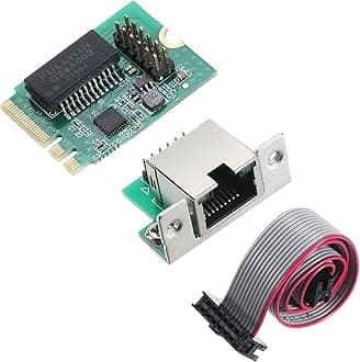 MECCANIXITY M.2 A+E Gigabit Network Card 8125B 1G Ethernet Port 1000Mbps High Speed for Desktop, PC, Office Computer