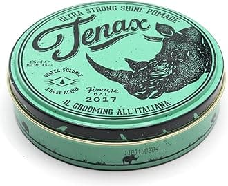 Tenax Ultra Strong Shine Pomade, 125ml, Pomade for Men with Extra Strong Hold and Shine, Water-Based Men's Hair Wax for a Solid, Frizz-Free Hairstyle, Suitable for all Hair Types