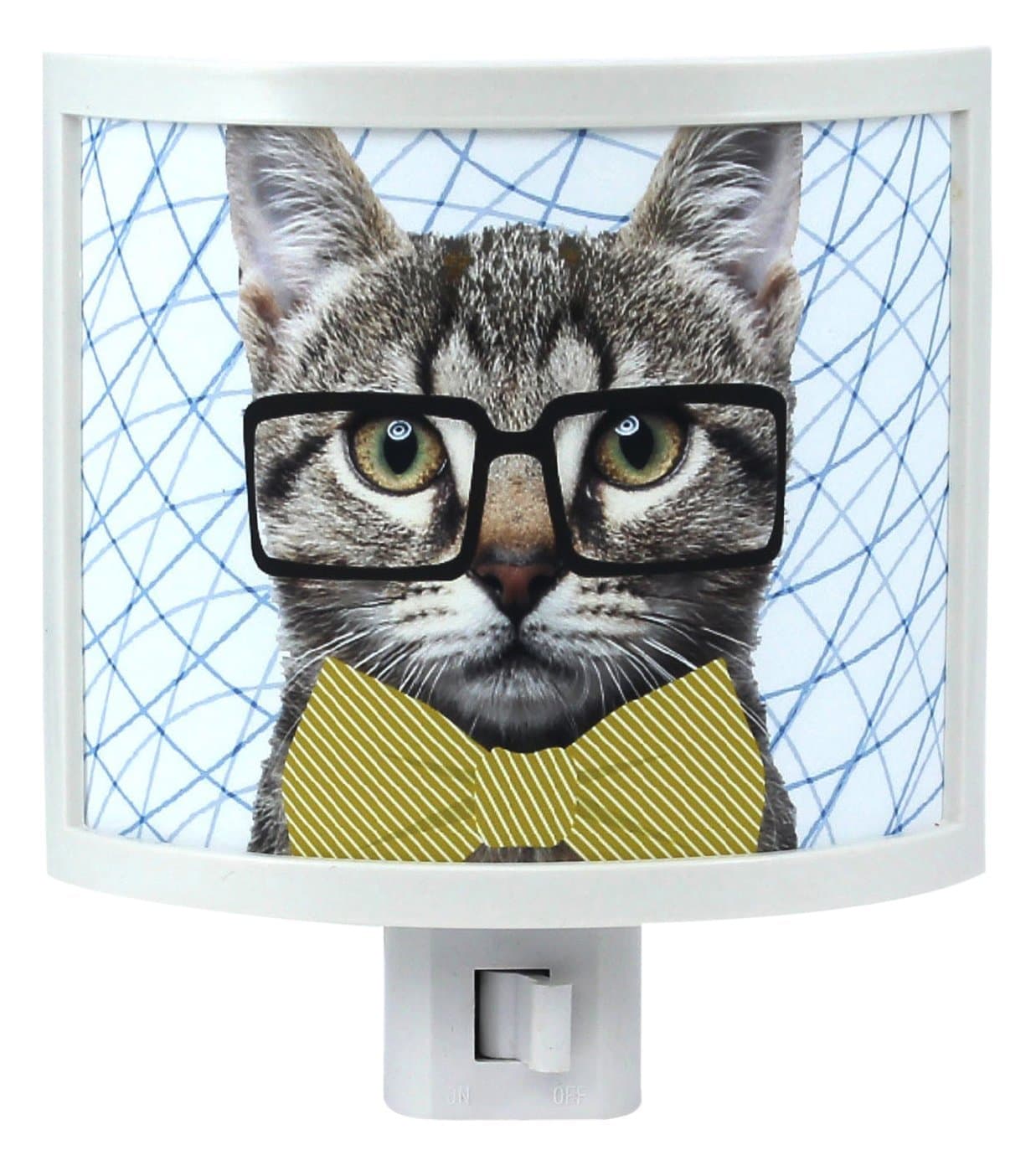"Hipster Cat Night Light