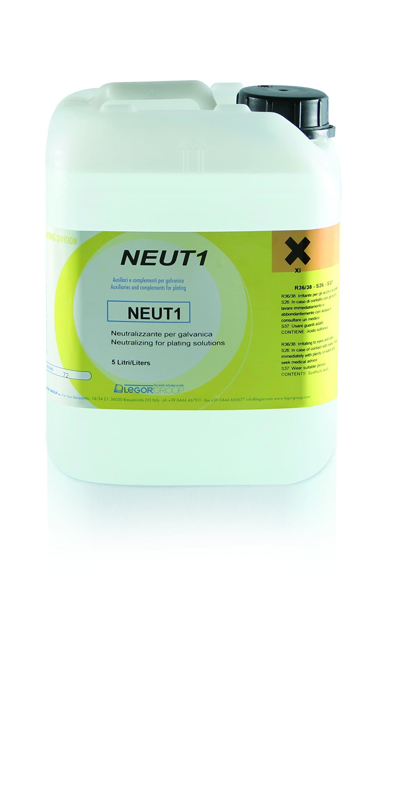 Neutralizing Solution for The Plating Process Ready-to-Use by Legor, 5L