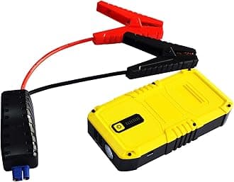 MAXTOOLS JSL240 1500A 12V Portable Emergency Jump Starter with Lithium Battery for Diesel and Petrol Car Power Bank, USB Port, LED Flashlight, Case and Jump Leads 350g
