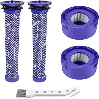 4 Pack Vacuum Filter Replacement Kit for V7, V8 Animal and V8 Absolute Cordless Vacuum, 2 Pre Filter, 2 Post Filter, Replaces Part # 965661-01 & 967478-01