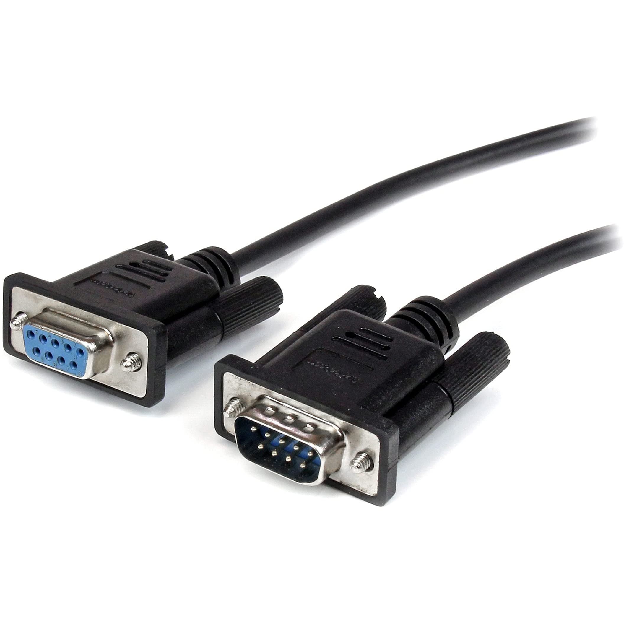 StarTech.com 3m Black Straight Through DB9 RS232 Serial Cable - DB9 RS232 Serial Extension Cable - Male to Female Cable