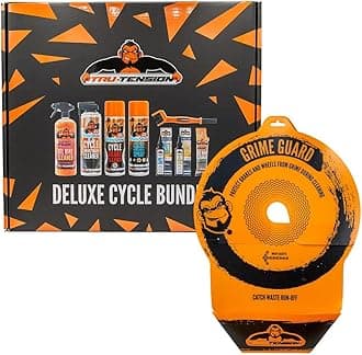 Grime Guard Deluxe Bundle | 9 Piece Bicycle Kit | Protect Brakes & Wheels During Cleaning