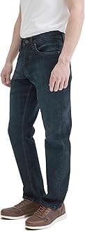 Urban Star Men's Stretch Jeans – Relaxed Fit Straight Leg Denim – Ultimate Comfort Superflex Jeans