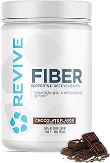 Revive MD Fiber Supplement for Digestive & Gut Health - 5g of Dietary Fiber Supports a Healthy Digestive System with Psyllium Husk & More - (Chocolate, 30 Servings)