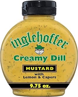 Inglehoffer Creamy Dill Mustard, 9.75 Oz Squeeze Bottle