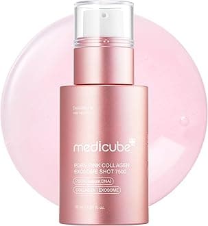 medicube Exosome Shot PDRN Pink Collagen 7,500 PPM Spicule Facial Serum | Liquid Skin Booster | Exosome, Salmon DNA Spicules | Uneven Skin Tone, Pore Care, Skin Texture | Korean Skincare, 1.01 fl.oz