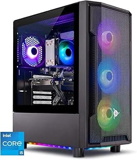 Skytech Gaming Shadow PC, Intel i5 13400F 2.5 GHz (4.6GHz Turbo Boost), Intel ARC A750 8GB GDDR6, 1TB SSD, 16GB DDR5 RAM 5200, 650W Gold PSU, Wi-Fi, Win 11 Home