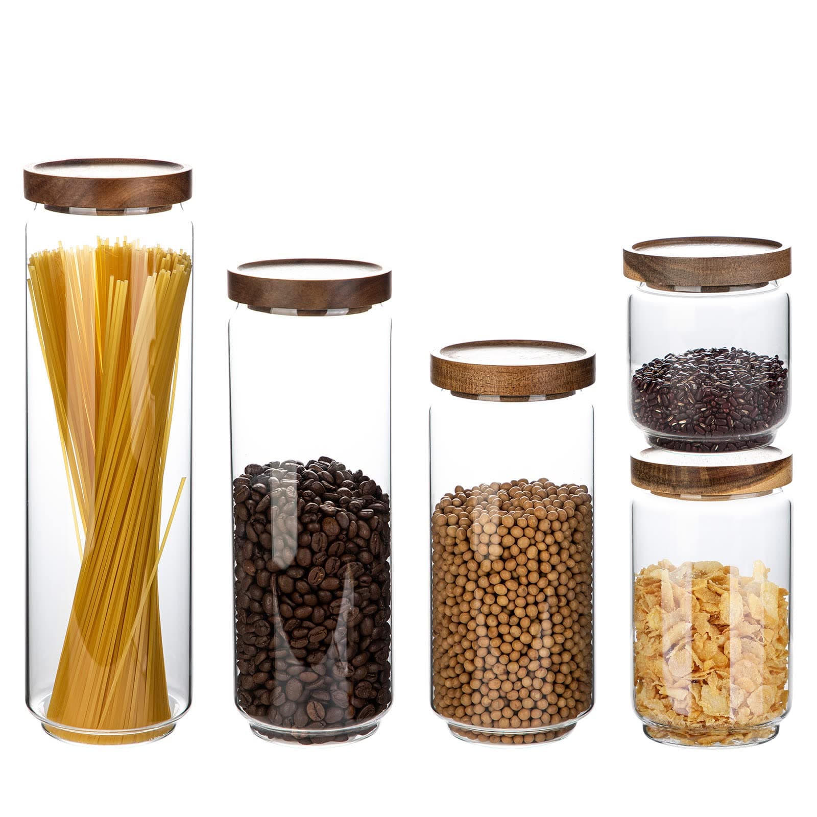 Glass Storage Jars-Set 5