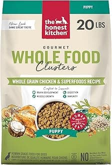 - Human Grade Whole Food Clusters Puppy Blend Dry Dog Food - Whole Grain Chicken & Oats, 20 Pound Bag
