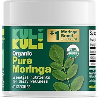 KULI KULI Organic Pure Moringa Capsules, 60 CT