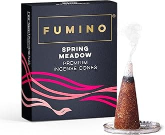 Fumino® Spring Meadow Fresh Incense Cones 15 per Box Masala Agarbatti Joss Scent Fragrance for Relaxation and Meditation, Home and House Décor