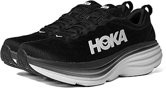 Hoka Men's Bondi 8 Black/White 11 Wide