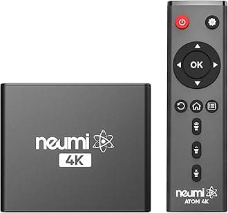 NEUMI Atom 4K Ultra-HD Digital Media Player for USB Drives and SD Cards - with HDMI and Analog AV, Automatic Playback and Looping Capability