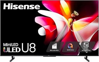 55-Inch Class U8 Series Mini-LED ULED 4K UHD Google Smart TV (55U8N) - QLED, Dolby Vision IQ, Dolby Atmos, Full Array Local Dimming Pro, 144Hz Game Mode Pro, Alexa Compatibility