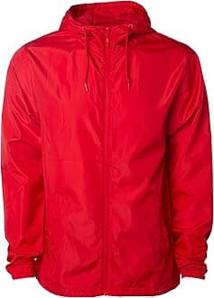 Global BlankMen's Windbreaker Jacket Lightweight Water-Resistant Windbreakers for Men
