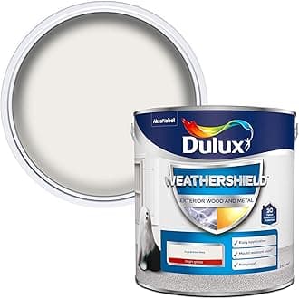 Dulux Weather Shield Exterior High Gloss Paint, 2.5 L - Pure Brilliant White