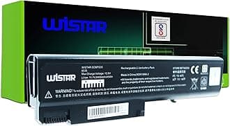WISTAR 6 Cell Laptop Battery for HP EliteBook 6930p, 8440p, 8440w, 8530w 6500b 6535b 6700b 6730b 6735b 6530b EliteBook 6930p 8440W ProBook 6440b 6445b 6450b 6540B 6545b 6550b 6555b Black