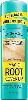 L'Oreal Paris Magic Root Cover Up Spray For Blondes with Dark Roots, Color Concealer, Ammonia and Peroxide Free, Light Blonde, 2 fl. oz.