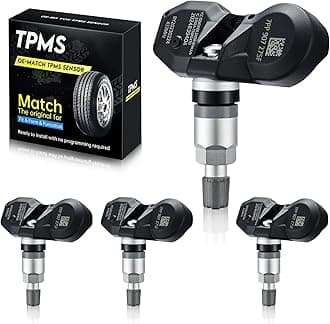 BDFHYK 4PCS Programmed TPMS Sensor, 433 MHz Tire Pressure Sensor 7PP907275F Compatible with Audi Martin Bentley Bugatti Aston Lamborghini Porsche Replaces# 36236798726 36236781847 5B0907275A