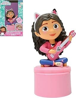 Lexibook, Gabby Dollhouse LED Pocket Night Light for Kids Bedroom, Soft Light, Battery Operated, Pink, NLJ01GDH