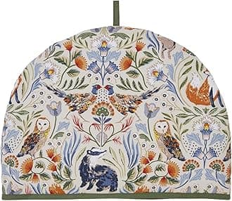 Ulster Weavers Forest Rabbit Fox Owl Tea Cosy (35 x 35 x 27cm) 100% Cotton, Teapot Warmer, Tea Pot Cover, Autumn, Wildlife/Woodland Animals, Botanical Prints, BKHBGSTADY1ZZ