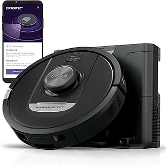 Detect Pro Self-Empty Robot Vacuum with NeverStuck Technology, Auto Deep-Clean Carpets & Hardfloors, 30 Day Capacity HEPA Bagless Base, for Pet Hair, WiFi Black (AV2820S)