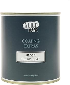 Gloss Clear Top Coat - Non-Yellowing Protective Acrylic Paint Sealer for Easy Application, Exceptional Coverage - Multi-Surface, Non-Toxic Clear Waterproofing Paint - 500ml