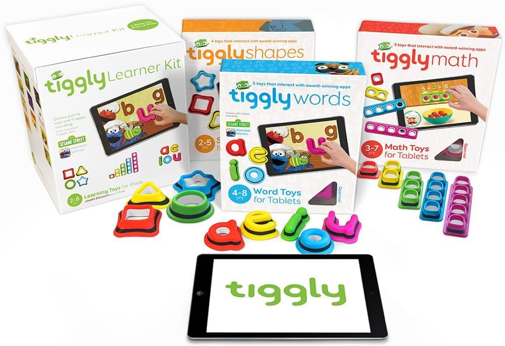 Tiggly Learner Kit 3 in 1 includes Tiggly Word, Math and Shapes (ages 3-8)