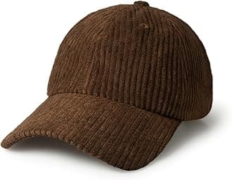 Everyday Corduroy Baseball Cap for Men and Women Dad Hat Unisex Adjustable Lightweight Polo Style Curved Brim