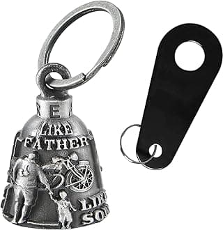 Dream Apparel Motorcycle Bell for Bikers Women Men W/Hanger, Biker Bell for Riders, Good Luck Riding Bell Moto Accessories