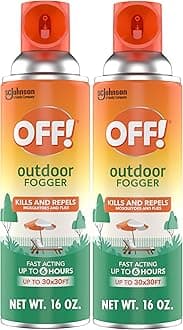 OFF! Outdoor Insect and Mosquito Repellent Fogger Backyard Pretreat Kills and Repels Insects up to 900 Square Feet 16 Ounce (Pack of 2)