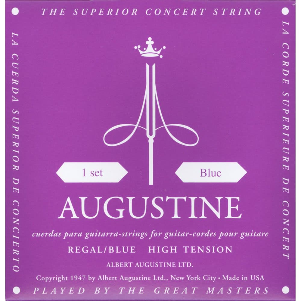 Augustine 650537 "Regals Label" Classical Guitar String Kit - Blue high