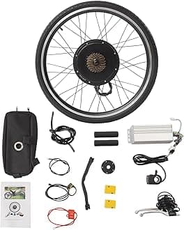 Electric Bicycle Motor Kit Front/Rear Wheel Bike Modification Kit E-Bike Front/Rear Wheel Conversion Kit with Display for Assembling and Modifying The Rear/Front Wheels