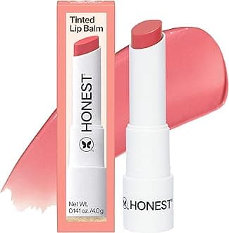 Honest Beauty Tinted Lip Balm, Summer Melon | VEGAN | 6+ Hours of Moisture | Paraben Free, Silicone Free, Cruelty Free | 0.141 oz.