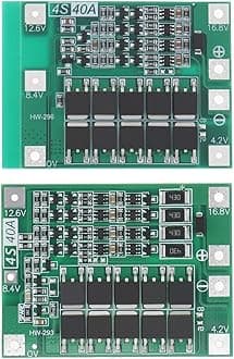 Create idea 2Pcs 4S 40A Li-ion Cell Protections Board Li-Ion Lithium Battery 18650 Charger PCB BMS Protective Board with Balance for Drill Motor