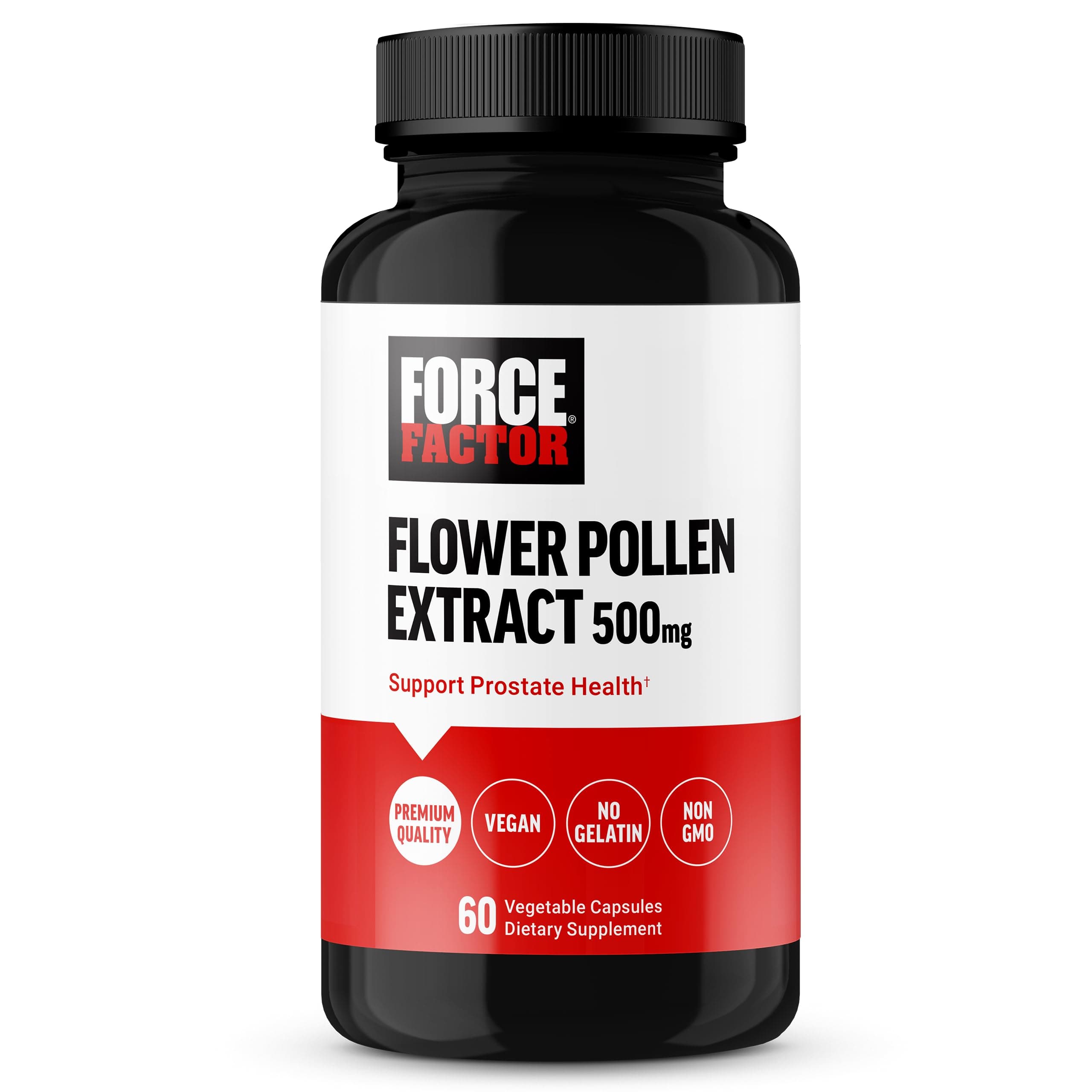 Flower Pollen Prostate Support Supplement for Men’s Health, Prostate Health Supplement, 500mg Flower Pollen Capsules, Vegan, No Gelatin, Non-GMO, 60 Capsules