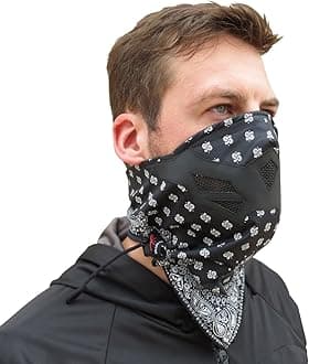Half Face Mask for Cold Winter Weather. Use this Half Balaclava for Snowboarding, Ski, Motorcycle. (Many Colors)
