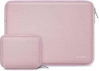 MOSISO Laptop Case 13 inch, 13 inch Laptop Sleeve Bag Compatible with MacBook Air 13 M4 M3 M2 M1 2025-2018 / Pro 13 M2 M1 2025-2016, Neoprene Computer Sleeve Bag with Small Case, Baby Pink