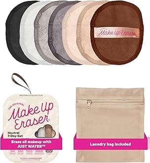 The Original Makeup Eraser, 7-Day Set, Erase All Makeup with Just Water, Including Waterproof Mascara, Eyeliner, Foundation, Lipstick, Sunscreen, and More! 7ct