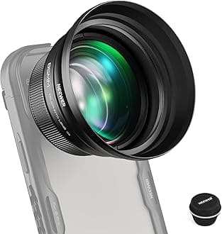 Neewer HD 85mm Telephoto Phone Lens Only for 17mm Thread Backplate, 2.5X Magn...