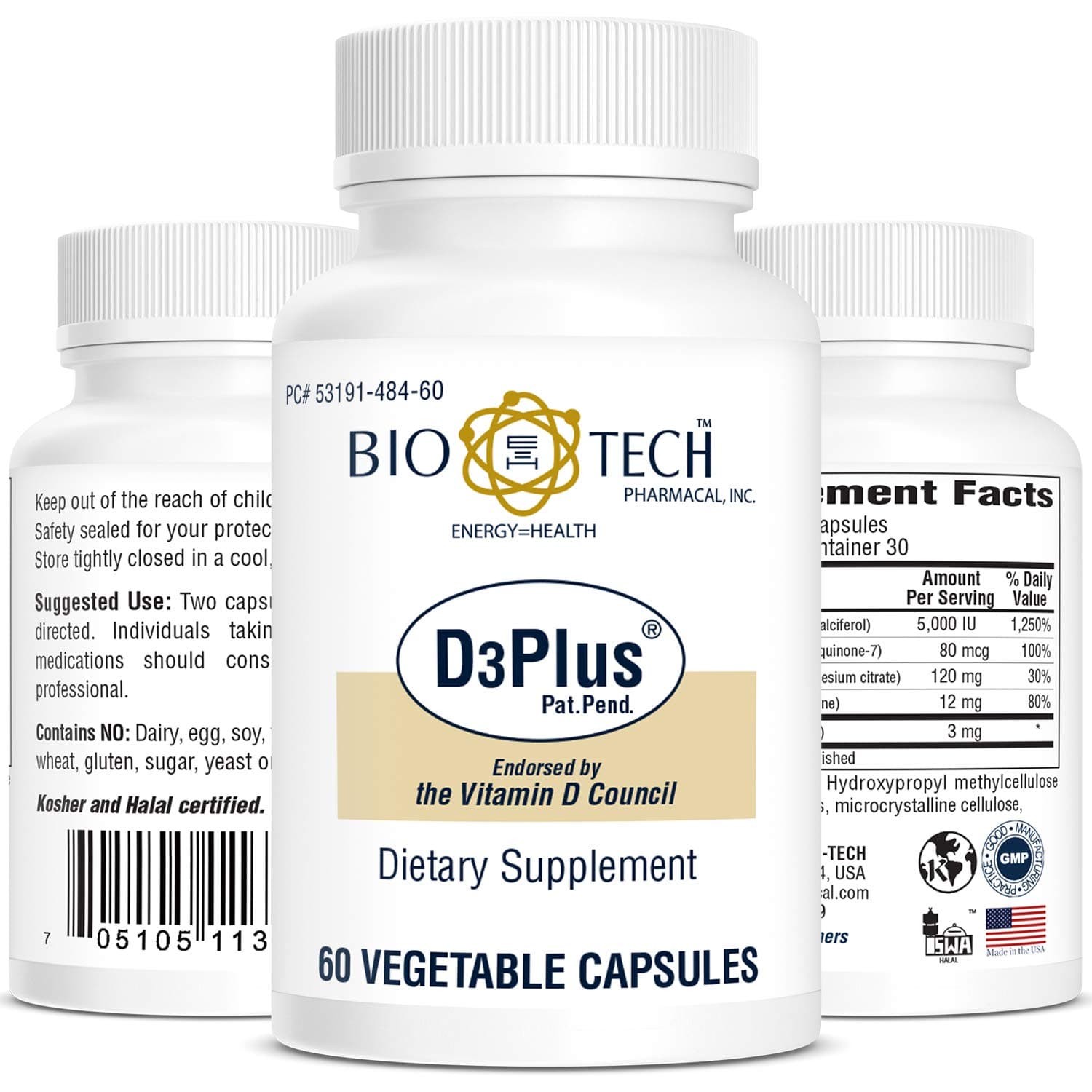 Bio-Tech Pharmacal D3 Plus (60 Count)