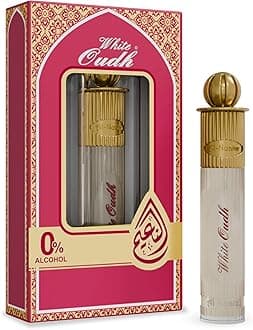 Al Nuaim Silver Series | White Oudh Alcohol Free Attar For Men - 6ml | Precious Oudh Blend | Aromatic Sensation |Long-Lasting Fragrance