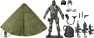 Classified Series 60th Anniversary Action Pilot - Halo (High Altitude Low Opening) Jumper, 6 Inch Action Figure with Parachute & 18 Accessories