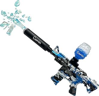 Camin Gel Blaster Gun | Automatic Ball Shooter | Safe & Non-Toxic | Fun Outdoor Toy for Adults | Electric Operated | Ideal Birthday & Return Gift (Scar-L, 5K Gel Balls)